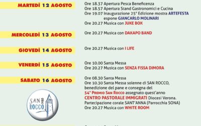Son 546 anni che a Quinzano c’è la Festa di San Rocco